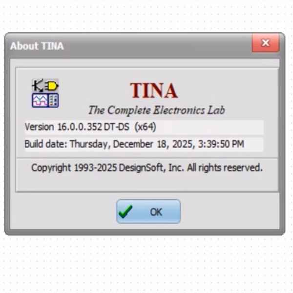 Designsoft دانلود DesignSoft TINA v16.0.0.352 DT-DS 2025 با لایسنس معتبر و فیلم ...
